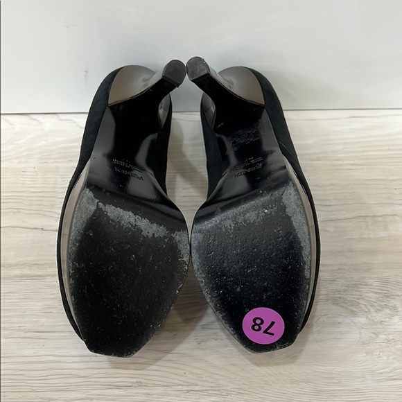 Fendi Suede Black Heels Elegant and Timeless